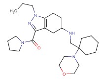 N-{[1-(4-morpholinyl)cyclohexyl]methyl}-1-propyl-3-(1-pyrrolidinylcarbonyl)-4,5,6,7-tetrahydro-1H-indazol-5-amine