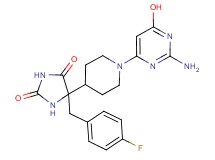 5-[1-(2-amino-6-hydroxypyrimidin-4-yl)piperidin-4-yl]-5-(4-fluorobenzyl)imidazolidine-2,4-dione