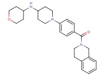 1-[4-(3,4-dihydro-2(1H)-isoquinolinylcarbonyl)phenyl]-N-(tetrahydro-2H-pyran-4-yl)-4-piperidinamine