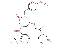 N,N-diethyl-2-({1-(4-methoxybenzyl)-2-oxo-4-[2-(trifluoromethyl)benzoyl]-1,4-diazepan-6-yl}oxy)acetamide
