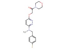 N-(4-fluorobenzyl)-N-methyl-6-[2-(4-morpholinyl)-2-oxoethoxy]-3-pyridazinamine