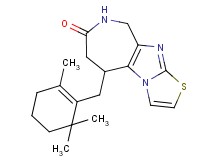 5-[(2,6,6-trimethylcyclohex-1-en-1-yl)methyl]-5,6,8,9-tetrahydro-7H-[1,3]thiazolo[3',2':1,2]imidazo[4,5-c]azepin-7-one