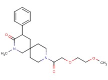 9-[(2-methoxyethoxy)acetyl]-2-methyl-4-phenyl-2,9-diazaspiro[5.5]undecan-3-one