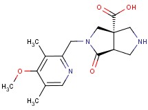 rel-(3aS,6aS)-2-[(4-methoxy-3,5-dimethyl-2-pyridinyl)methyl]-1-oxohexahydropyrrolo[3,4-c]pyrrole-3a(1H)-carboxylic acid dihydrochloride