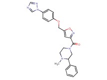 1-methyl-2-phenyl-4-[(5-{[4-(1H-1,2,4-triazol-1-yl)phenoxy]methyl}-3-isoxazolyl)carbonyl]piperazine