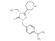 4-ethyl-2-(4-isopropylbenzyl)-5-(3-piperidinyl)-2,4-dihydro-3H-1,2,4-triazol-3-one dihydrochloride