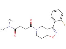 4-[3-(2-fluorophenyl)-6,7-dihydroisoxazolo[4,5-c]pyridin-5(4H)-yl]-N,N-dimethyl-4-oxobutanamide
