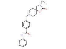 4-[(3-methyl-2-oxo-1-oxa-3,8-diazaspiro[4.5]dec-8-yl)methyl]-N-pyridin-3-ylbenzamide