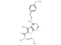 N-(2-methoxyethyl)-4-{[2-(4-methoxyphenyl)ethyl]amino}-N,5-dimethylthieno[2,3-d]pyrimidine-6-carboxamide