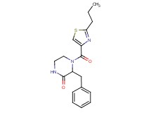3-benzyl-4-[(2-propyl-1,3-thiazol-4-yl)carbonyl]-2-piperazinone
