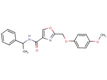 2-[(4-methoxyphenoxy)methyl]-N-(1-phenylethyl)-1,3-oxazole-4-carboxamide