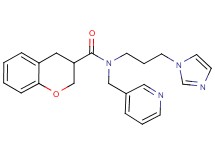 N-[3-(1H-imidazol-1-yl)propyl]-N-(pyridin-3-ylmethyl)chromane-3-carboxamide