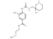 4-[({[(3-hydroxy-3-piperidinyl)methyl]amino}carbonyl)amino]-N-(2-methoxyethyl)-3-methylbenzamide hydrochloride