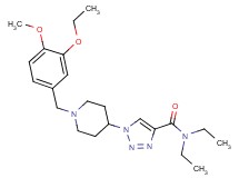 1-[1-(3-ethoxy-4-methoxybenzyl)-4-piperidinyl]-N,N-diethyl-1H-1,2,3-triazole-4-carboxamide