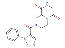 8-[(1-phenyl-1H-1,2,3-triazol-5-yl)carbonyl]tetrahydro-2H-pyrazino[1,2-a]pyrazine-1,4(3H,6H)-dione