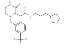 N-(3-cyclopentylpropyl)-2-{3-oxo-1-[3-(trifluoromethyl)benzyl]-2-piperazinyl}acetamide