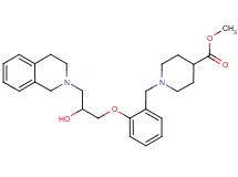 methyl 1-{2-[3-(3,4-dihydro-2(1H)-isoquinolinyl)-2-hydroxypropoxy]benzyl}-4-piperidinecarboxylate