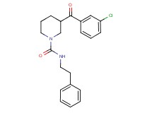 3-(3-chlorobenzoyl)-N-(2-phenylethyl)-1-piperidinecarboxamide