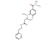 N,N,4-trimethyl-3-{2-oxo-2-[(2-pyridin-2-ylethyl)amino]ethyl}-3,4-dihydro-2H-1,4-benzoxazine-6-carboxamide