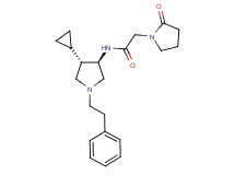 N-[rel-(3R,4S)-4-cyclopropyl-1-(2-phenylethyl)-3-pyrrolidinyl]-2-(2-oxo-1-pyrrolidinyl)acetamide hydrochloride
