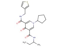N-(sec-butyl)-1-cyclopentyl-4-oxo-N'-(3-thienylmethyl)-1,4-dihydro-3,5-pyridinedicarboxamide