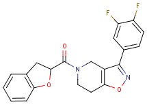 3-(3,4-difluorophenyl)-5-(2,3-dihydro-1-benzofuran-2-ylcarbonyl)-4,5,6,7-tetrahydroisoxazolo[4,5-c]pyridine