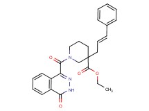 ethyl 1-[(4-oxo-3,4-dihydro-1-phthalazinyl)carbonyl]-3-[(2E)-3-phenyl-2-propen-1-yl]-3-piperidinecarboxylate