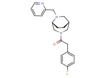 (1R*,5R*)-3-[(4-fluorophenyl)acetyl]-6-(2-pyridinylmethyl)-3,6-diazabicyclo[3.2.2]nonane