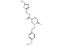 1-[2-(4-methoxyphenyl)ethyl]-N-[(5-methyl-2-furyl)methyl]-6-oxo-3-piperidinecarboxamide
