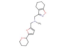 N-methyl-1-(4,5,6,7-tetrahydro-1,2-benzisoxazol-3-yl)-N-{[5-(tetrahydro-2H-pyran-2-yl)-2-furyl]methyl}methanamine