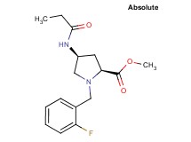 methyl (4S)-1-(2-fluorobenzyl)-4-(propionylamino)-L-prolinate