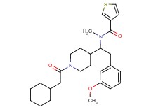 N-[1-[1-(cyclohexylacetyl)-4-piperidinyl]-2-(3-methoxyphenyl)ethyl]-N-methyl-3-thiophenecarboxamide