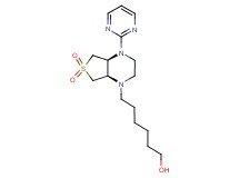 6-[(4aS*,7aR*)-6,6-dioxido-4-pyrimidin-2-ylhexahydrothieno[3,4-b]pyrazin-1(2H)-yl]hexan-1-ol