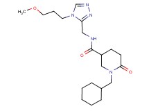1-(cyclohexylmethyl)-N-{[4-(3-methoxypropyl)-4H-1,2,4-triazol-3-yl]methyl}-6-oxo-3-piperidinecarboxamide