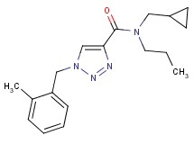 N-(cyclopropylmethyl)-1-(2-methylbenzyl)-N-propyl-1H-1,2,3-triazole-4-carboxamide