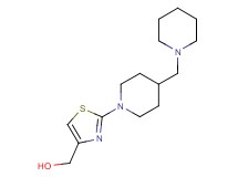 {2-[4-(1-piperidinylmethyl)-1-piperidinyl]-1,3-thiazol-4-yl}methanol