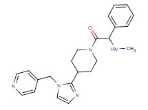 N-methyl-2-oxo-1-phenyl-2-{4-[1-(4-pyridinylmethyl)-1H-imidazol-2-yl]-1-piperidinyl}ethanamine dihydrochloride