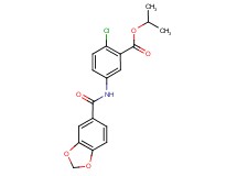 isopropyl 5-[(1,3-benzodioxol-5-ylcarbonyl)amino]-2-chlorobenzoate