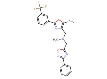 N-methyl-1-{5-methyl-2-[3-(trifluoromethyl)phenyl]-1,3-oxazol-4-yl}-N-[(3-phenyl-1,2,4-oxadiazol-5-yl)methyl]methanamine