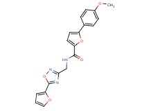 N-{[5-(2-furyl)-1,2,4-oxadiazol-3-yl]methyl}-5-(4-methoxyphenyl)-2-furamide