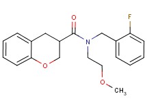 N-(2-fluorobenzyl)-N-(2-methoxyethyl)chromane-3-carboxamide