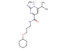 N-[3-(cyclohexyloxy)propyl]-7-isopropyl[1,2,4]triazolo[1,5-a]pyrimidine-5-carboxamide