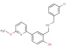 2-{[(3-chlorobenzyl)amino]methyl}-4-(6-methoxy-2-pyridinyl)phenol