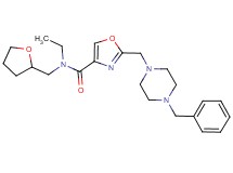 2-[(4-benzyl-1-piperazinyl)methyl]-N-ethyl-N-(tetrahydro-2-furanylmethyl)-1,3-oxazole-4-carboxamide