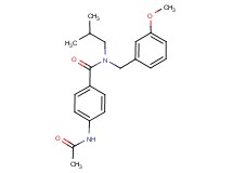 4-(acetylamino)-N-isobutyl-N-(3-methoxybenzyl)benzamide