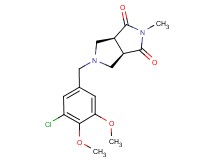(3aR*,6aS*)-5-(3-chloro-4,5-dimethoxybenzyl)-2-methyltetrahydropyrrolo[3,4-c]pyrrole-1,3(2H,3aH)-dione