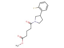 methyl 5-[3-(2-fluorophenyl)-1-pyrrolidinyl]-5-oxopentanoate