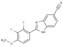2-(2,3-difluoro-4-methoxyphenyl)-1H-benzimidazole-5-carbonitrile