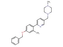 1-({6-[4-(benzyloxy)-2-methylphenyl]pyridin-3-yl}methyl)-4-methylpiperazine