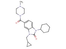 1-cyclohexyl-3-(cyclopropylmethyl)-5-[(4-methylpiperazin-1-yl)carbonyl]-1,3-dihydro-2H-benzimidazol-2-one